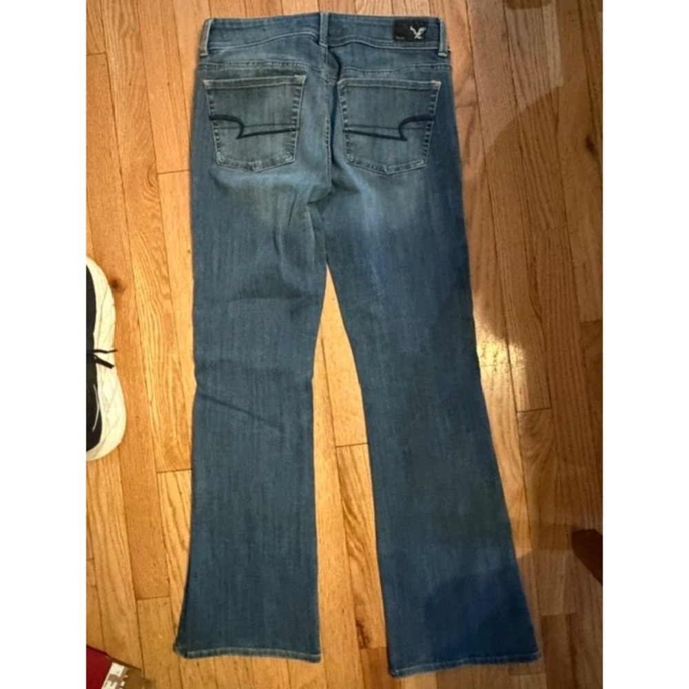 American Eagle Bootcut Jeans 8‎ Regular 360 Super Stretch Med Wash Denim T57-17 - Picture 4 of 7